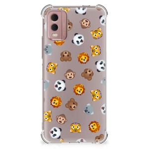 Doorzichtige Silicone Hoesje voor Nokia C32 Dieren Emojis