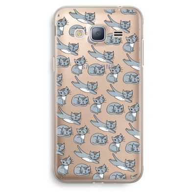Poezen: Samsung Galaxy J3 (2016) Transparant Hoesje