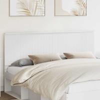 Hoofdbord met hoofdeinde Wit 180 cm Bewerkt hout