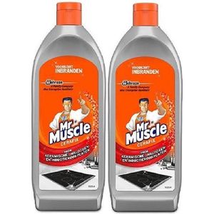 Mr. Muscle - Cera-Fix voor Keramische - Halogeen en Inductie Kookplaten - Kookplaatreiniger - 2 x 200 ml