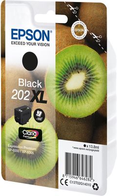 Epson inktcartridge 202XL, 550 pagina&apos;s, OEM C13T02G14010, zwart