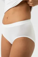 Emotion - dames taille slip viscose - Comfortabele hoge dames onderbroek - Katoenen kruisje - 40 - Wit | Dames slip - Onderbroek - Ondergoed - 40 -