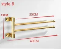 Dubbele Handdoekstang | Aluminium | <50 cm | Met Haak Dubbele Handdoekstang | Aluminium | <50 cm | Met Haak