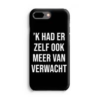 Meer verwacht - Zwart: iPhone 8 Plus Tough Case