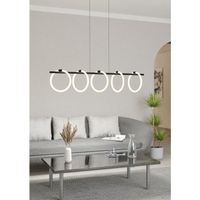 EGLO Caranacoa hangende plafondverlichting Flexibele montage 7 W LED Zwart, Wit - thumbnail