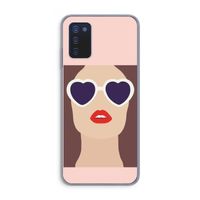 Red lips: Samsung Galaxy A03s Transparant Hoesje