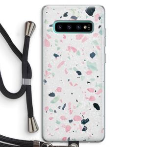 Terrazzo N°3: Samsung Galaxy S10 Plus Transparant Hoesje met koord