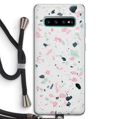 Terrazzo N°3: Samsung Galaxy S10 Plus Transparant Hoesje met koord