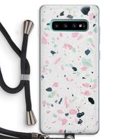 Terrazzo N°3: Samsung Galaxy S10 Plus Transparant Hoesje met koord
