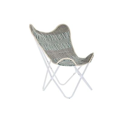 Tuinstoel DKD Home Decor Blauw Wit Groen Ijzer 74 x 65 x 90 cm