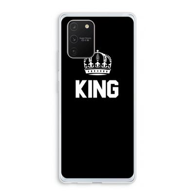King zwart: Samsung Galaxy S10 Lite Transparant Hoesje