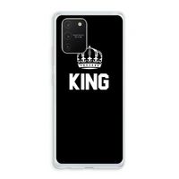 King zwart: Samsung Galaxy S10 Lite Transparant Hoesje