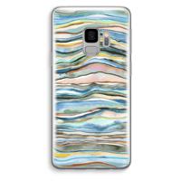 Watercolor Agate: Samsung Galaxy S9 Transparant Hoesje
