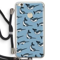 Narwhal: Huawei Ascend P8 Lite (2017) Transparant Hoesje met koord