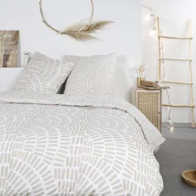 Mawira beddengoedset - 2 personen - 260 x 240 cm - 100% katoen - Beige Etnisch Patroon - TODAY