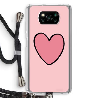 Hartje: Xiaomi Poco X3 NFC Transparant Hoesje met koord
