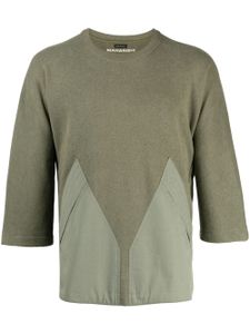 Maharishi t-shirt en maille à col rond - Vert