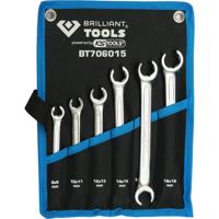 Brilliant Tools BT706015 BT706015 Leidingsleutelset Sleutelbreedte (metrisch) 8 - 19 mm