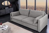 Design slaapbank APARTMENT 215cm grijs corduroy 3-zits bank - 44503 Design slaapbank APARTMENT 215cm grijs corduroy 3-zits bank - 44503