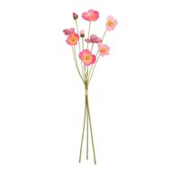 Klaprozen Kunstbloemenbundel 60cm Roze mix