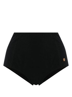 Versace bas de bikini à motif baroque en jacquard - Noir