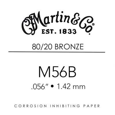Martin M56B Losse Snaar .056 - 80/20 Brons voor Akoestische Gitaar OP=OP
