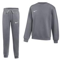 Nike Park 26 Fleece Crew Joggingpak Kids Donkergrijs Wit