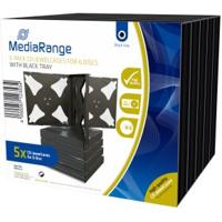 MediaRange BOX34-6 CD-doosje Jewel case 6 schijven Zwart