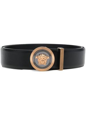 Versace ceinture à boucle Medusa - Noir