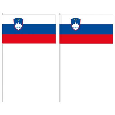 Zwaaivlaggetje vlag Slovenie - 12 x 24 cm - handvlaggetje - landenvlag
