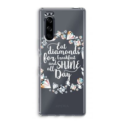 Diamonds: Sony Xperia 5 Transparant Hoesje