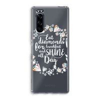 Diamonds: Sony Xperia 5 Transparant Hoesje
