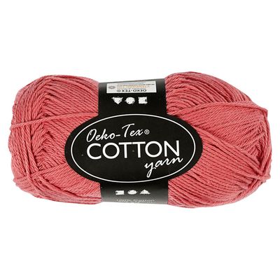 Creativ Company Katoengaren, terracotta, 50gr, 170m