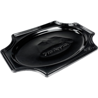 Schaal | cateringschaal | pS | 350x bon appetit | zwart | 100 stuks