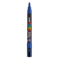 Uni Posca pc3m acrylmarker donkerblauw - ronde punt tot 1,3 mm