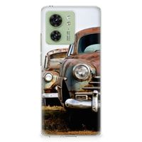 Motorola Edge 40 Siliconen Hoesje met foto Vintage Auto