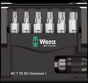 Wera Bit-Check 7 TX BO Universal 1, 7 -delig - 1 stuk(s) - 05056158001