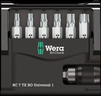 Wera Bit-Check 7 TX BO Universal 1, 7 -delig - 1 stuk(s) - 05056158001 - thumbnail
