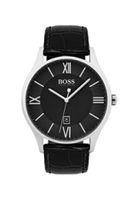 Horlogeband Hugo Boss HB-303-1-14-2975 / HB1513485 Leder Zwart 22mm - thumbnail