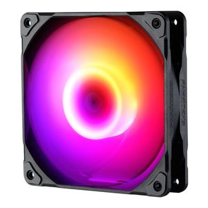 Phanteks M25 PWM D-RGB Fan 120 mm PC-ventilator Zwart (b x h x d) 120 x 120 x 25 mm