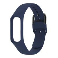 Slimme horloge pure kleur siliconen polsband horlogeband voor Galaxy fit-e (donkerblauw)