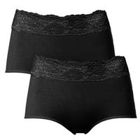 Trofe Lace Trimmed Maxi Briefs 2 stuks - thumbnail