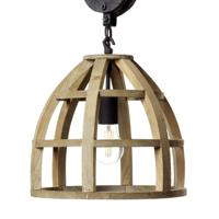 Brilliant Houten hanglamp Matrix Wood Ø 34cm 99155/66 - thumbnail