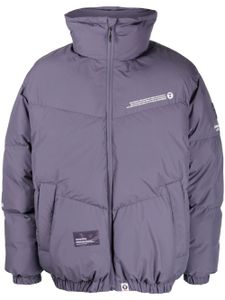 AAPE BY *A BATHING APE® veste matelassée à patch logo - Violet