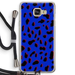 Blue Leopard: Samsung Galaxy A5 (2016) Transparant Hoesje met koord