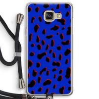 Blue Leopard: Samsung Galaxy A5 (2016) Transparant Hoesje met koord
