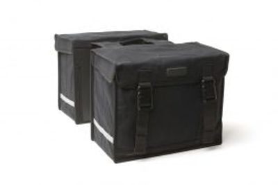 New looxs canvas camping - dubbele fietstas zwart