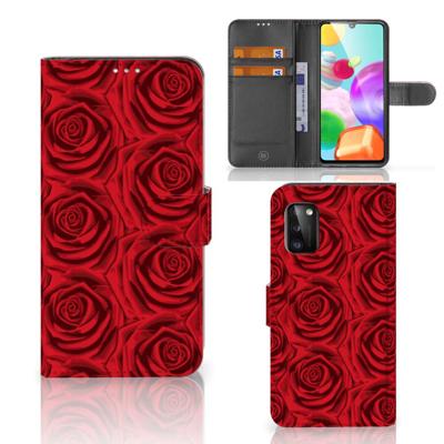 Samsung Galaxy A41 Hoesje Red Roses Samsung Galaxy A41 Hoesje Red Roses