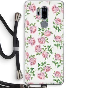 Kleine roosjes: LG G7 Thinq Transparant Hoesje met koord