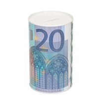 20 eurobiljet spaarpot 13 cm - thumbnail